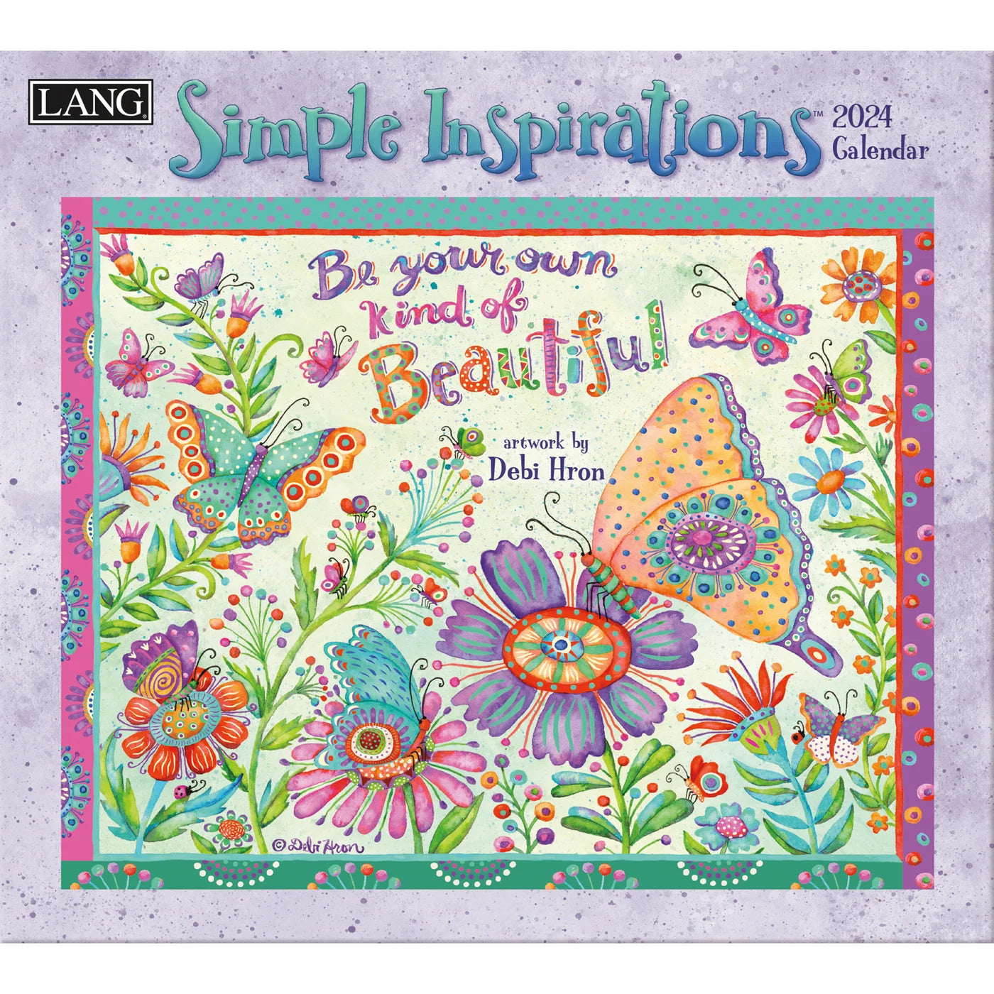 2024 LANG Simple Inspirations By Debi Hron - Deluxe Wall Calendar