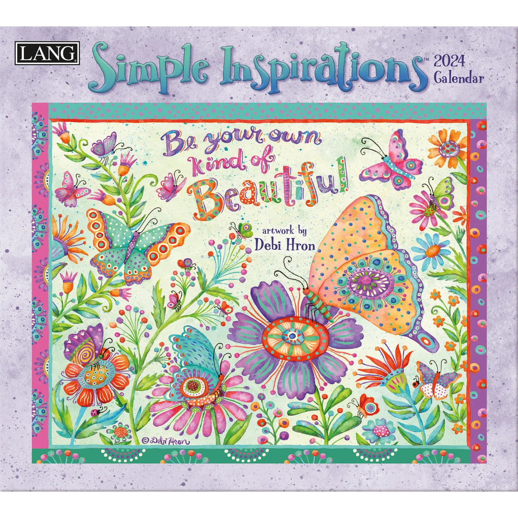 2024 LANG Simple Inspirations By Debi Hron Deluxe Wall Calendar