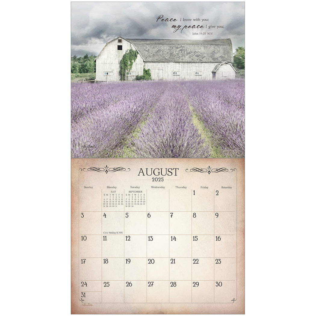 2025 Legacy Land Of Blessings - Scripture - Deluxe Wall Calendar