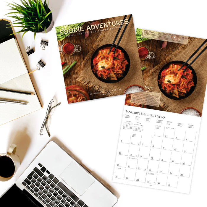 2025 Foodie Adventures - Square Wall Calendar