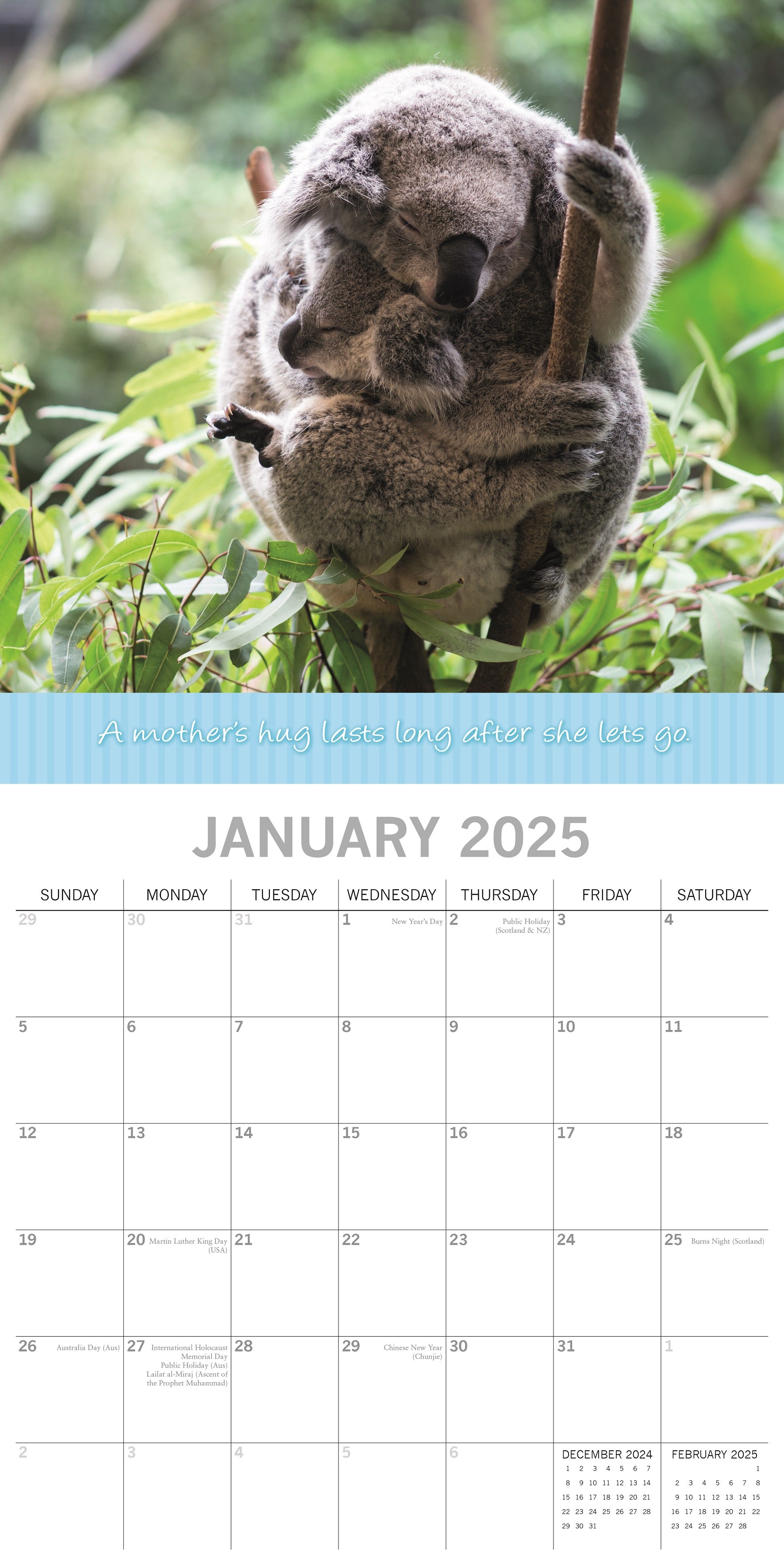 2025 Mother's Love - Square Wall Calendar