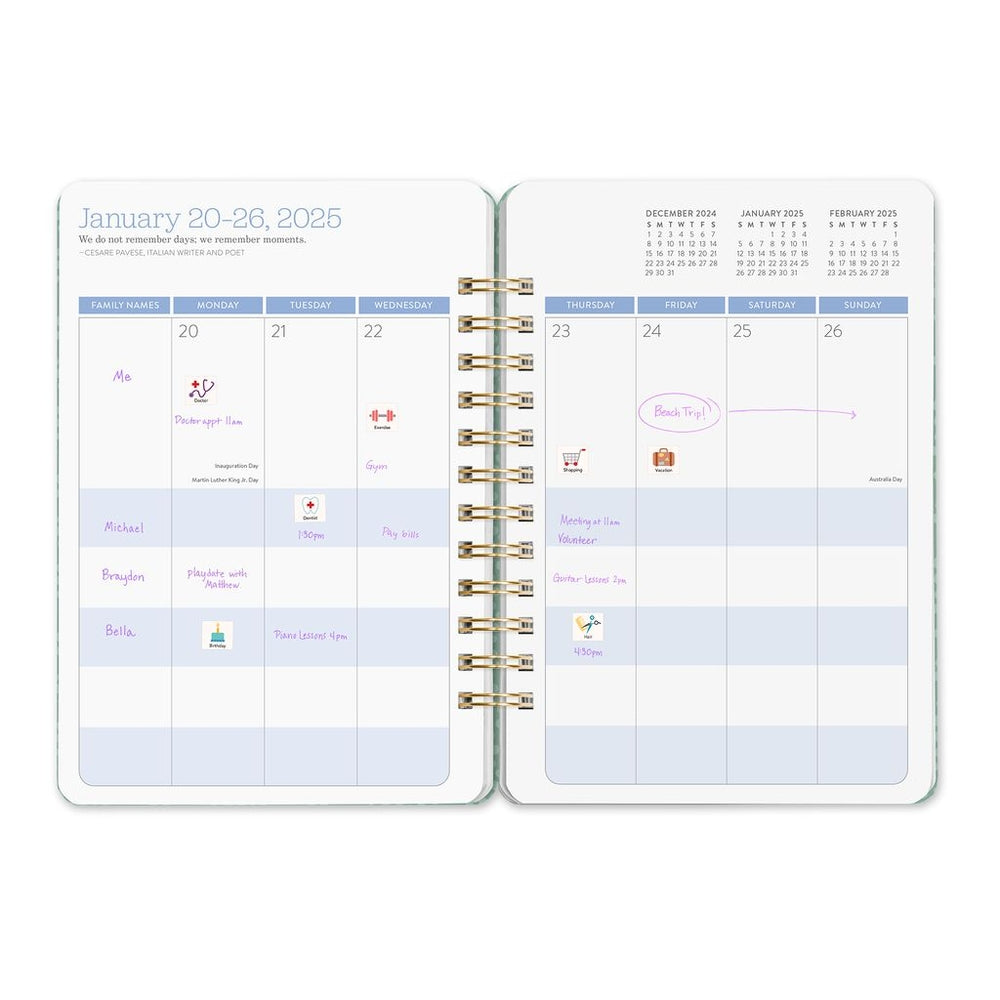 2025 Fruit & Flora - Do It All Weekly & Monthly Diary/Planner