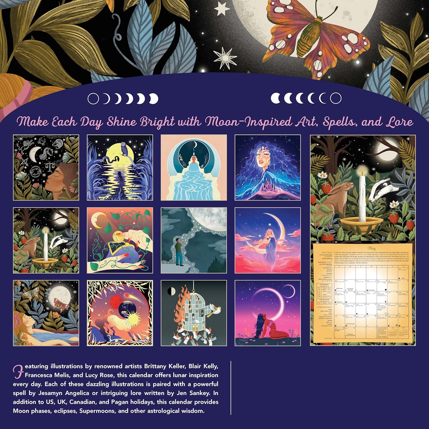 2027 Llewellyn's Magical Moon - Square Wall Calendar