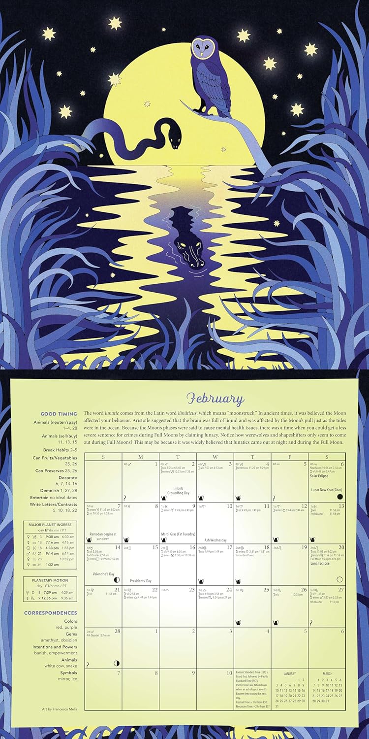 2027 Llewellyn's Magical Moon - Square Wall Calendar