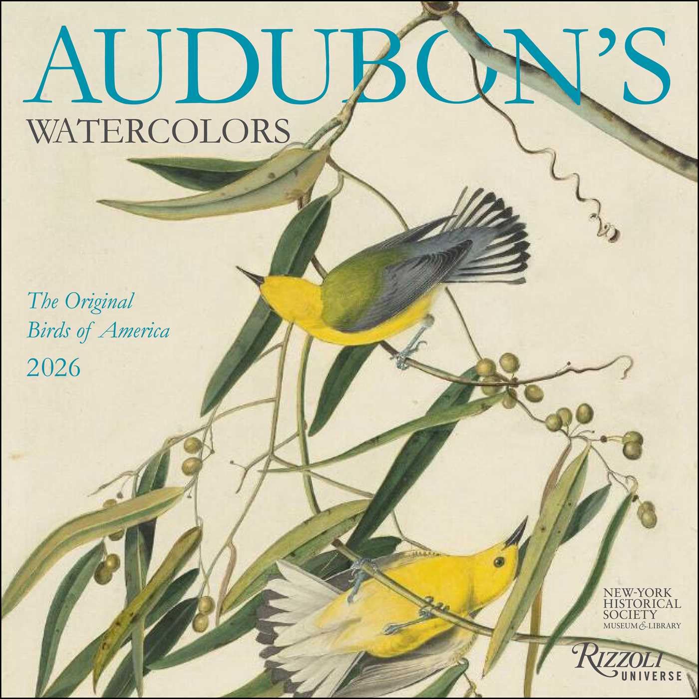 2026 Audubon's Watercolors - Square Wall Calendar
