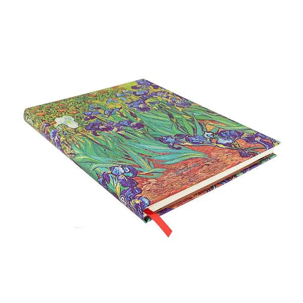 2024-2025 Van Gogh's Irises Ultra Vertical 18-month Hardcover - Monthly & Weekly Diary/Planner