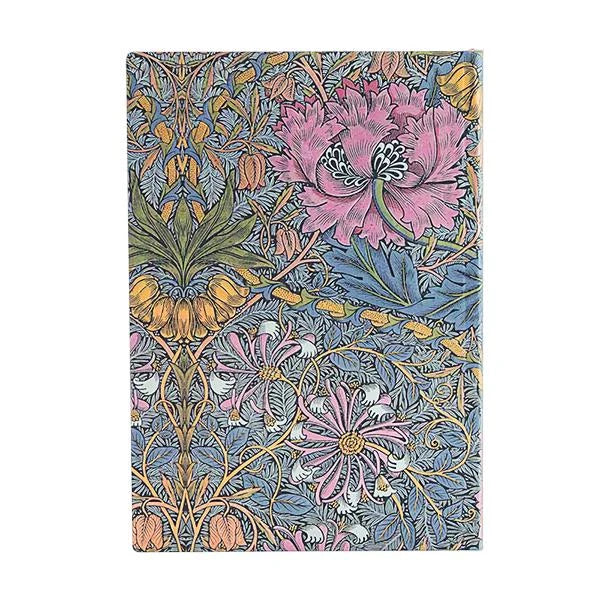 2024-2025 Morris Pink Honeysuckle Horizontal 18-month Hardcover - Monthly & Weekly Diary/Planner