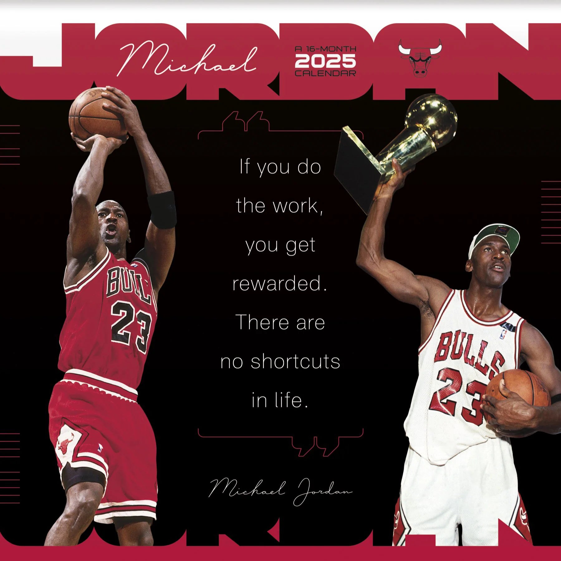 2025 Michael Jordan Square Wall Calendar