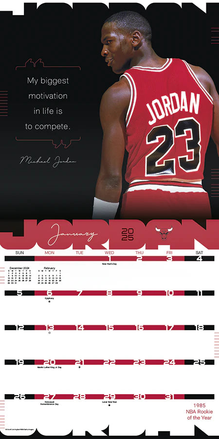 2025 Michael Jordan - Square Wall Calendar