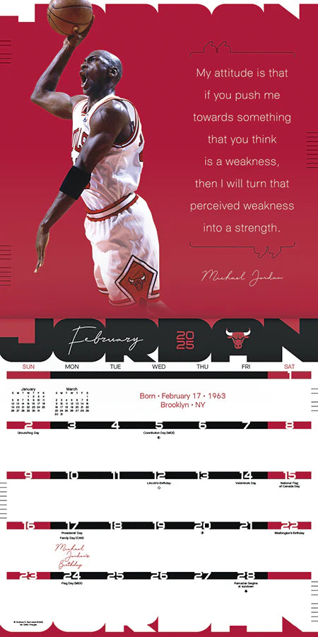 2025 Michael Jordan - Square Wall Calendar