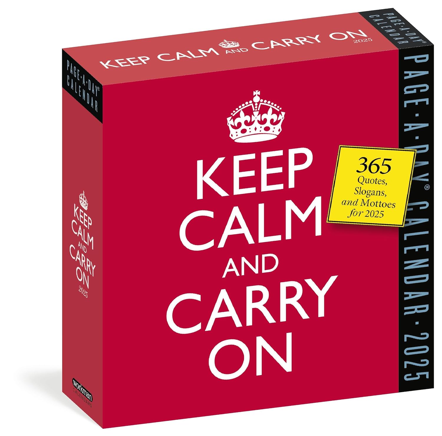 2025 Keep Calm and Carry On - Daily Boxed Page-A-Day Calendar