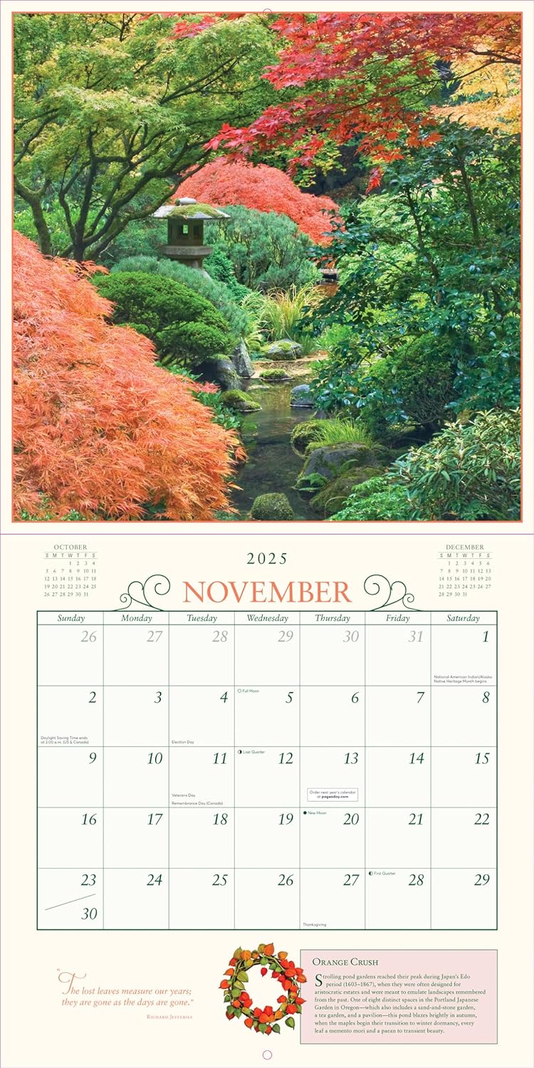 2025 Secret Garden - Square Wall Calendar