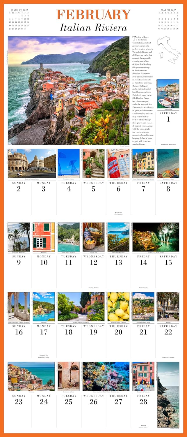 2025 365 Days in Italy Picture-A-Day - Deluxe Wall Calendar