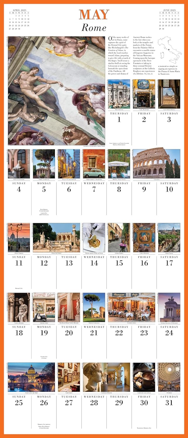 2025 365 Days in Italy Picture-A-Day - Deluxe Wall Calendar