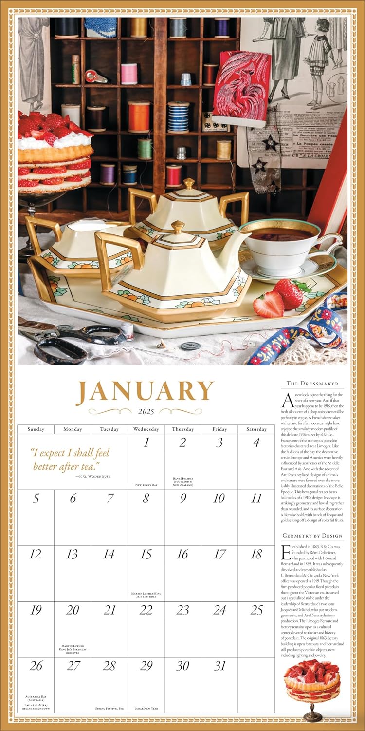 2025 The Collectible Teapot - Square Wall Calendar