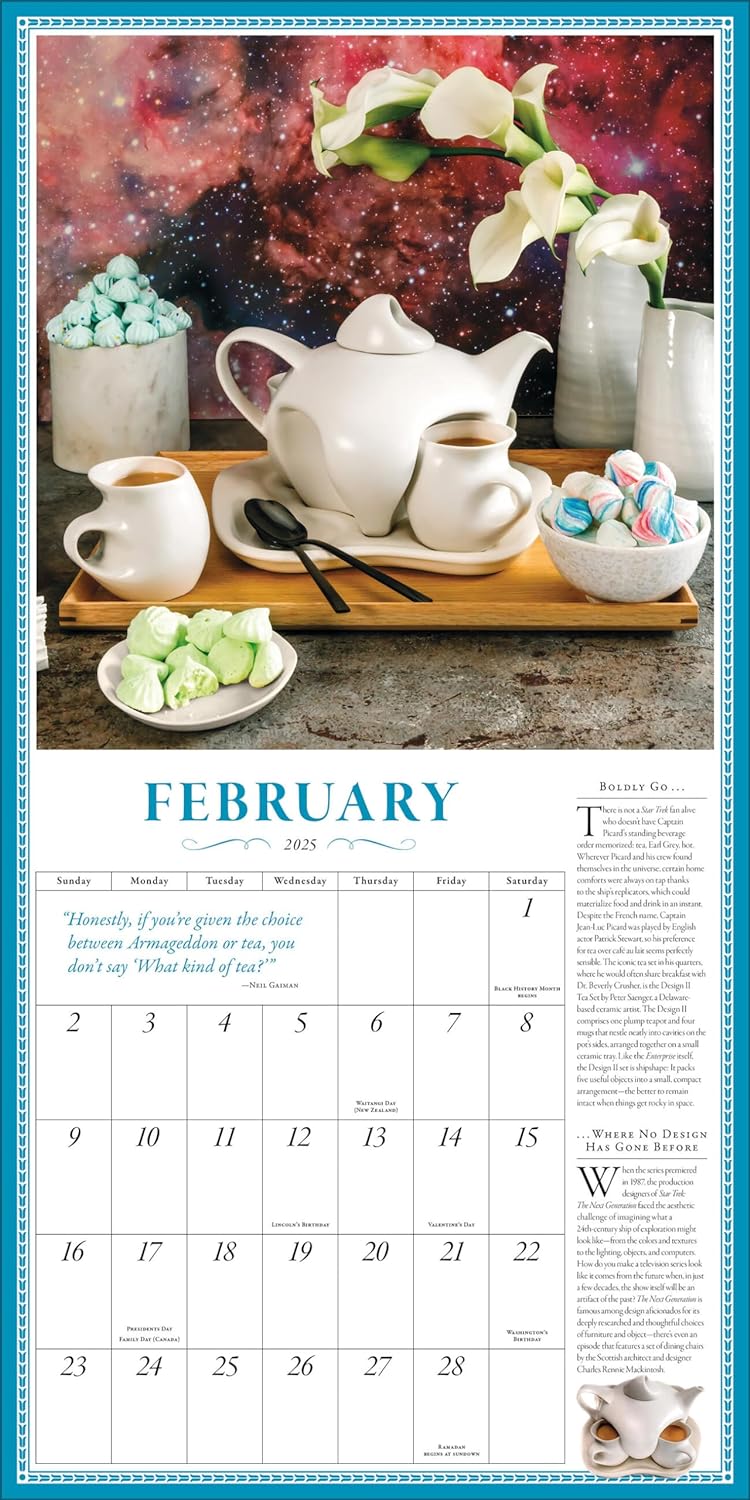 2025 The Collectible Teapot Square Wall Calendar