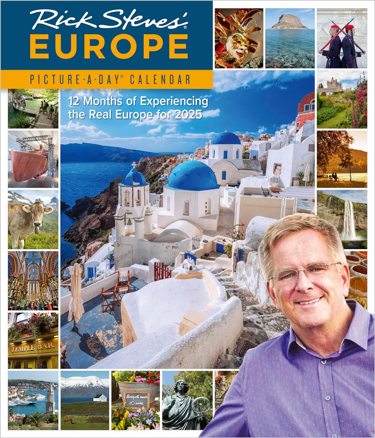 2025 Rick Steves' Europe Picture-A-Day - Deluxe Wall Calendar