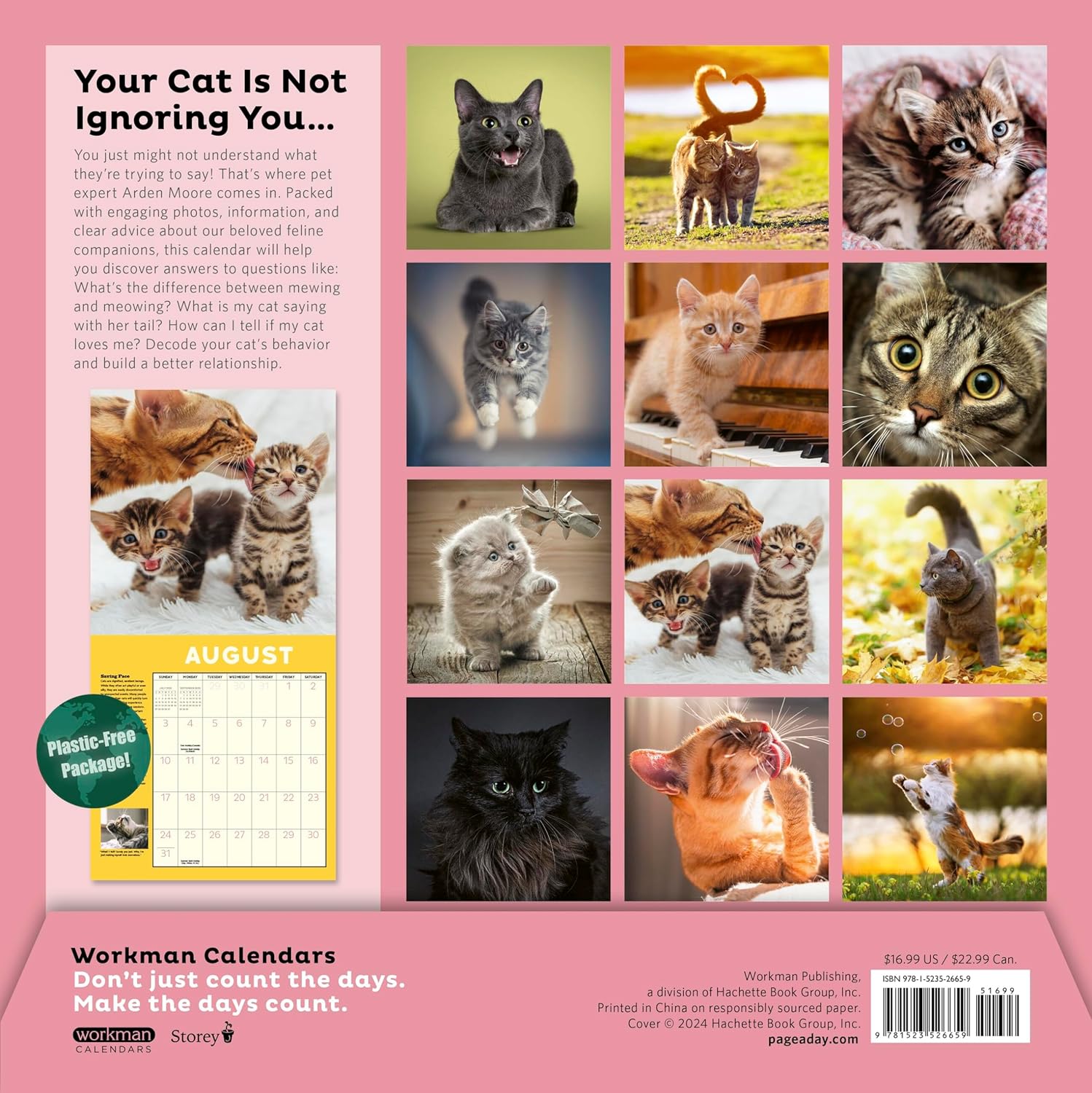 2025 How to Speak Cat - Square Wall Calendar