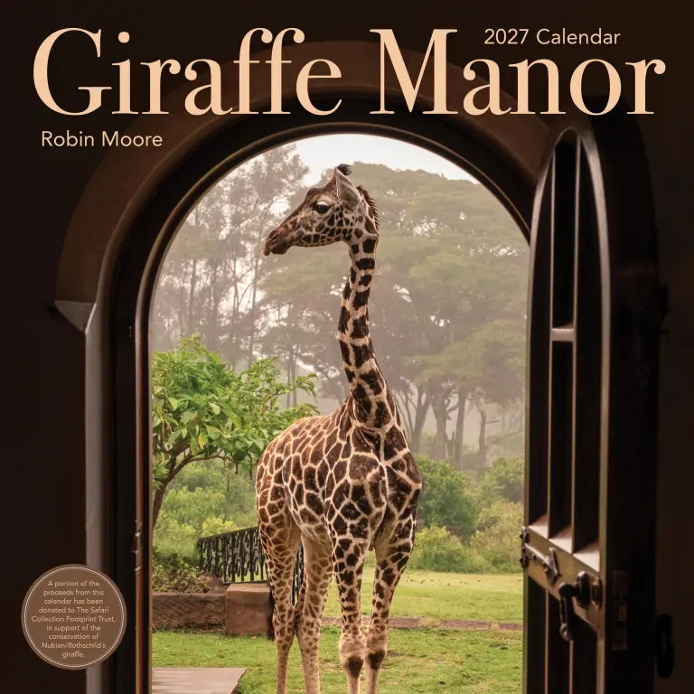 2027 Giraffe Manor - Square Wall Calendar