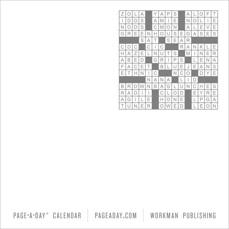 2027 Mensa® 10-Minute Crossword Puzzles - Daily Boxed Page-A-Day Calendar