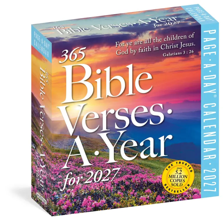 2027 365 Bible Verses-A-Year - Daily Boxed Page-A-Day Calendar