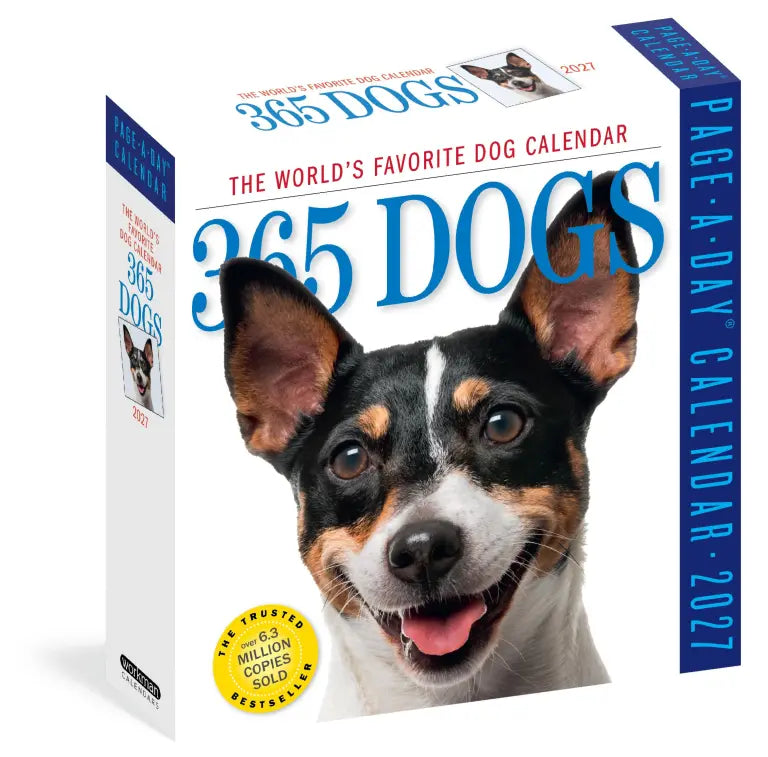 2027 365 Dogs - Daily Boxed Page-A-Day Calendar