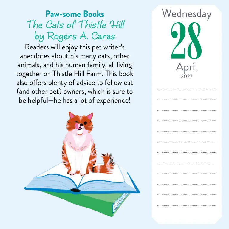 2027 Cat Trivia - Daily Boxed Page-A-Day Calendar