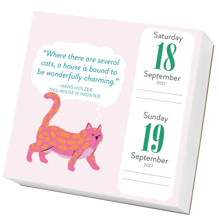 2027 Cat Trivia - Daily Boxed Page-A-Day Calendar