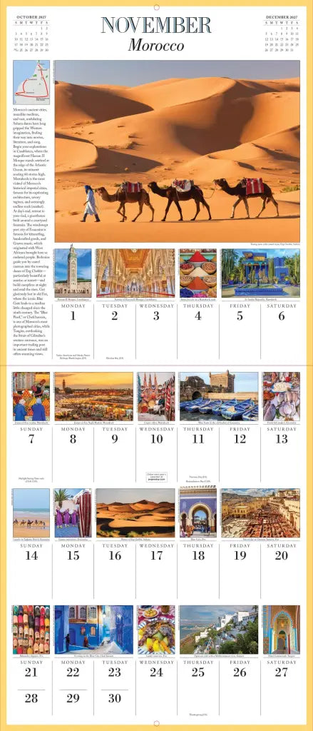 2027 1,000 Places to See Before You Die Picture-A-Day - Deluxe Wall Calendar