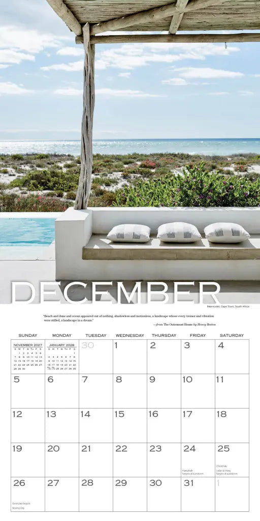 2027 Out on the Porch - Square Wall Calendar