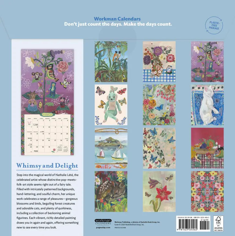 2027 World of Nathalie Lété - Square Wall Calendar