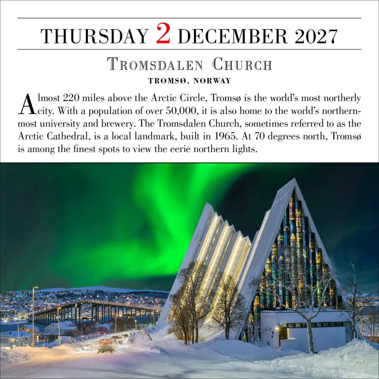 2027 1,000 Places to See Before You Die - Daily Boxed Page-A-Day Calendar