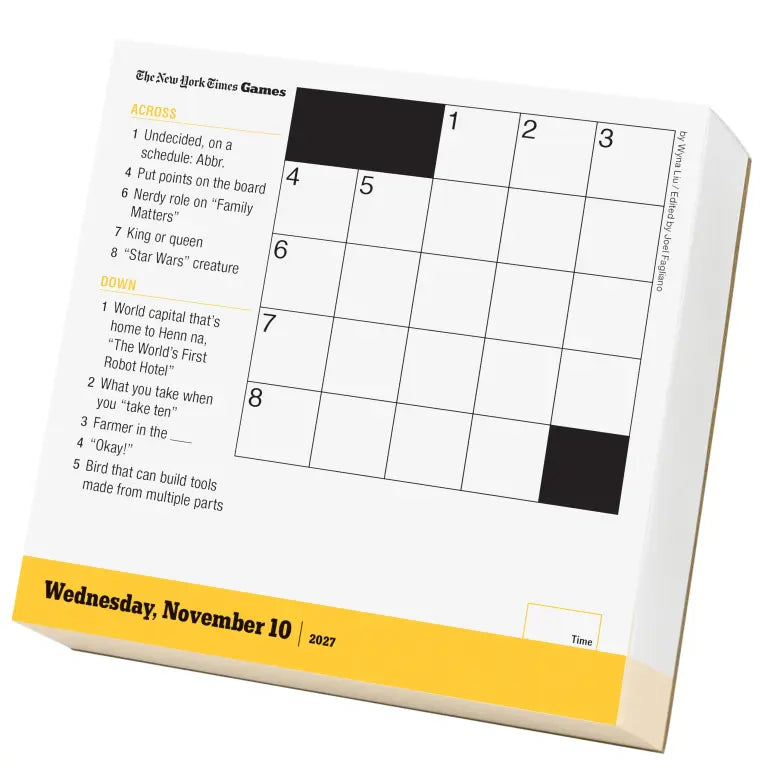 2027 New York Times Mini Crossword - Daily Boxed Page-A-Day Calendar