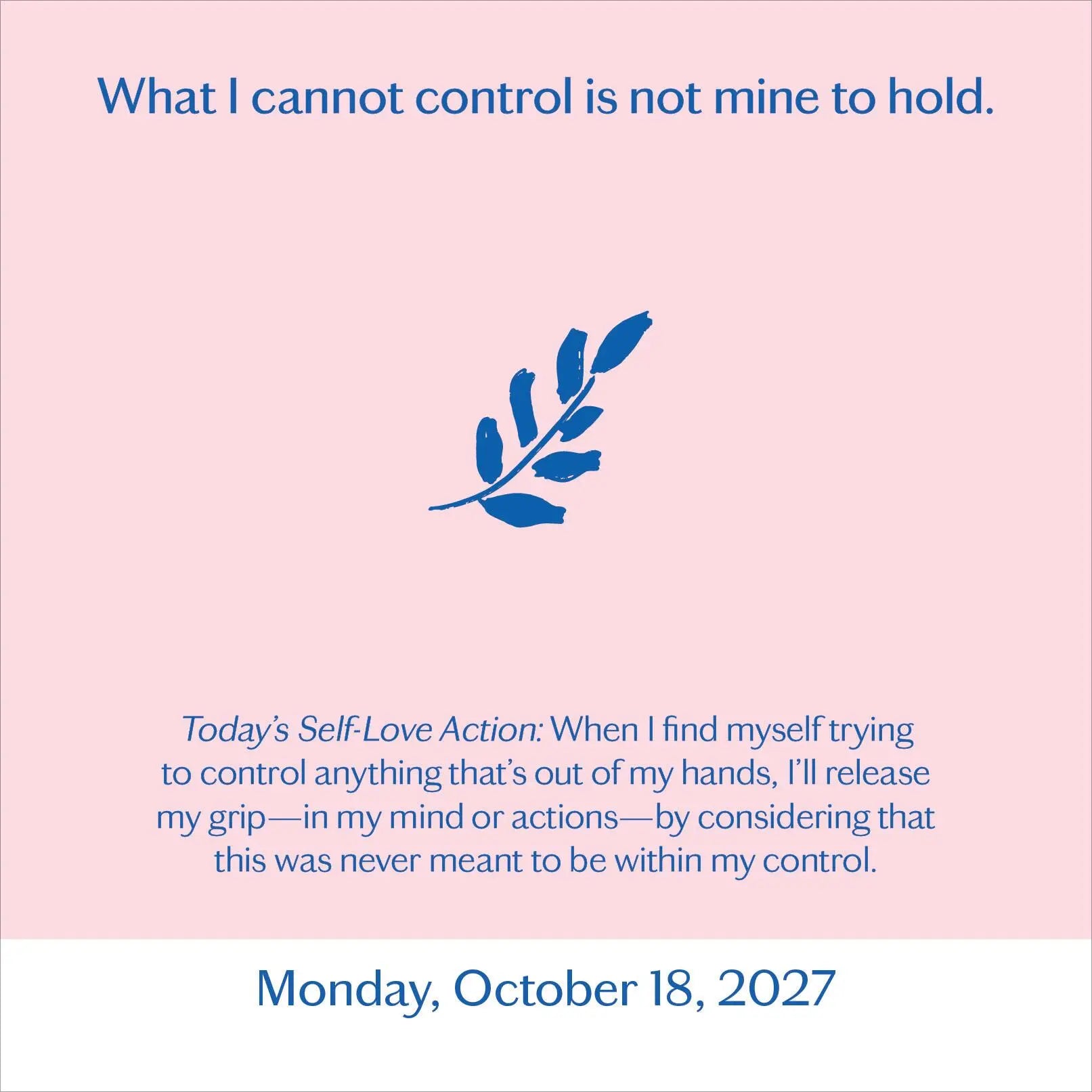 2027 Year of Self-Love - Daily Boxed Page-A-Day Calendar