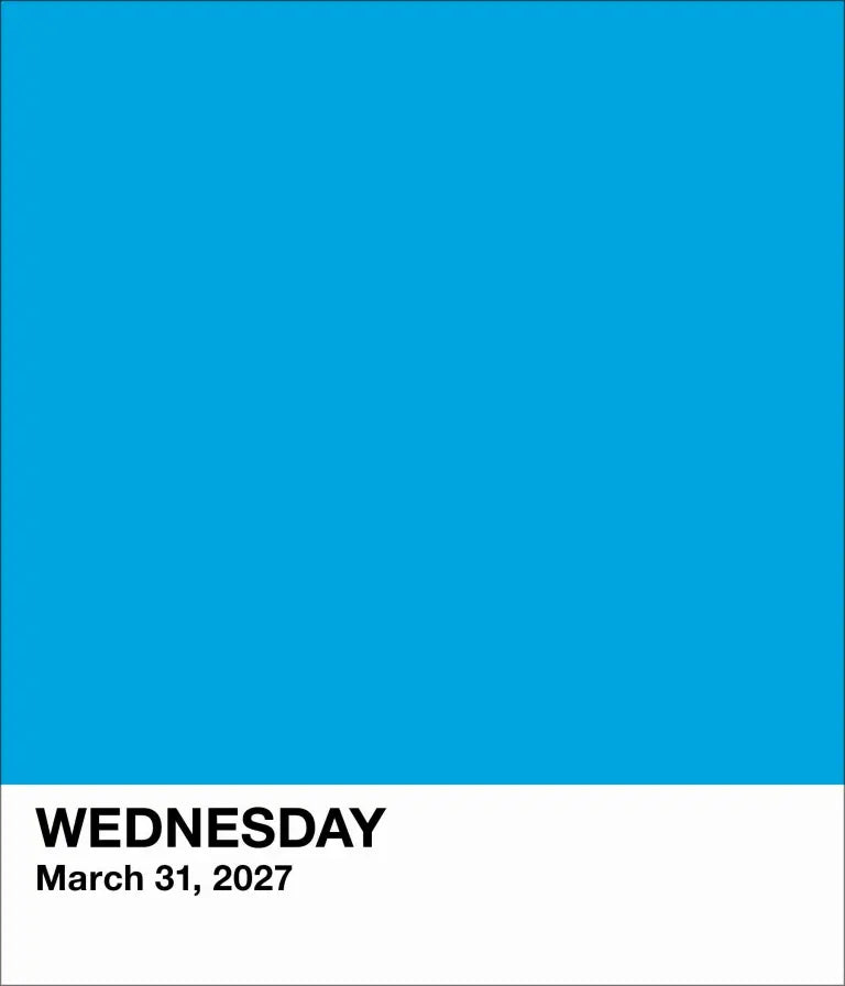 2027 Pantone Gallery - Daily Boxed Page-A-Day Calendar