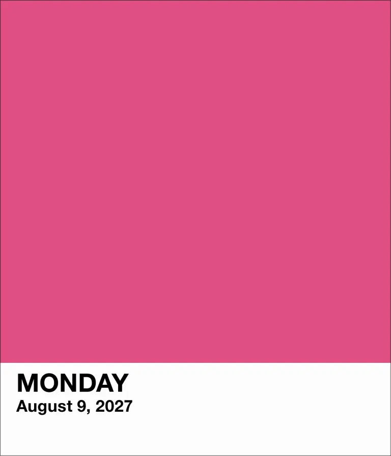 2027 Pantone Gallery - Daily Boxed Page-A-Day Calendar