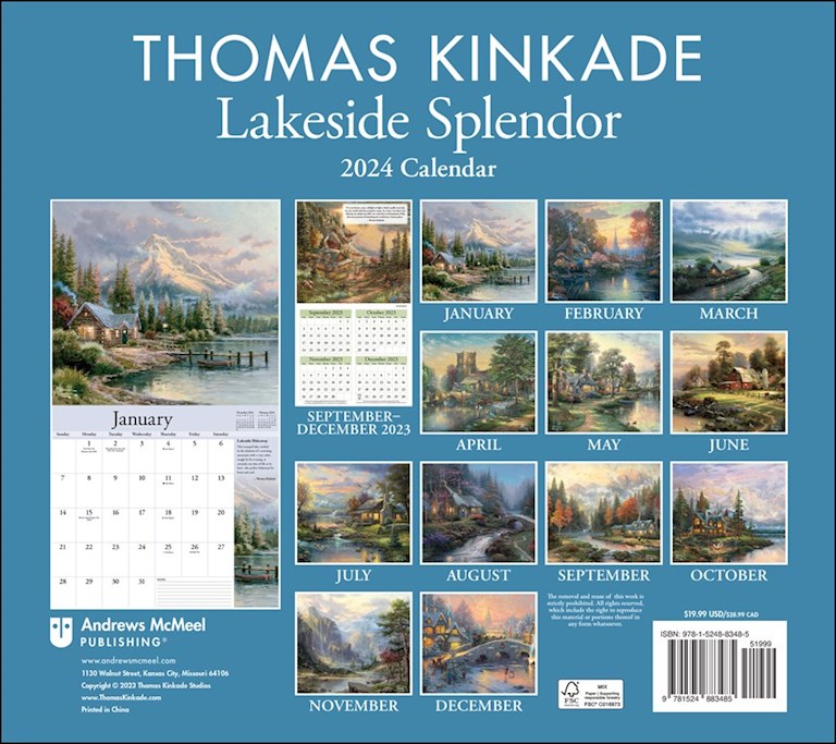 2024 Thomas Kinkade Special Collector's Edition (with Print) - Deluxe Wall Calendar  SOLD OUT