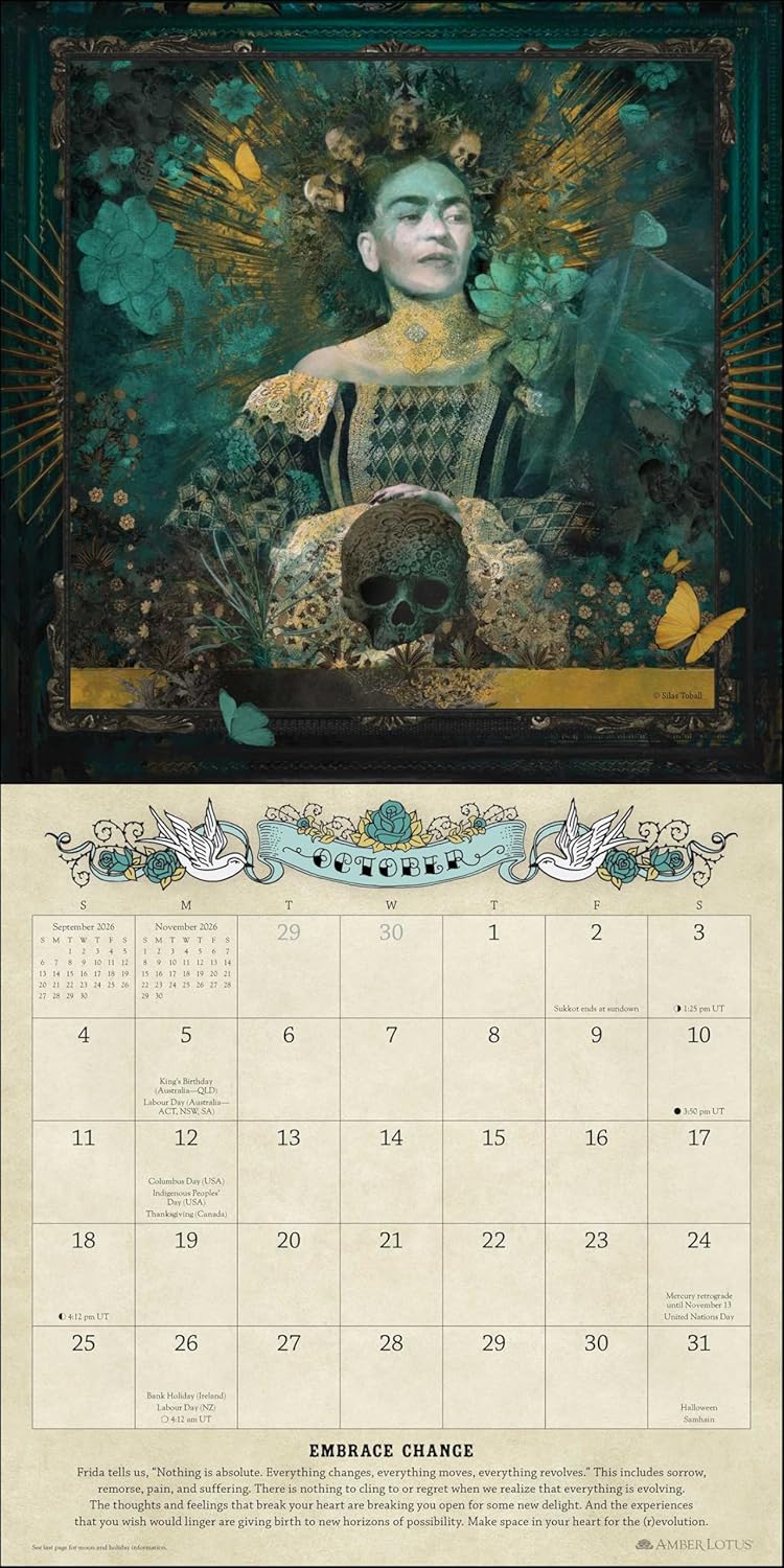 2026 For the Love of Frida - Square Wall Calendar