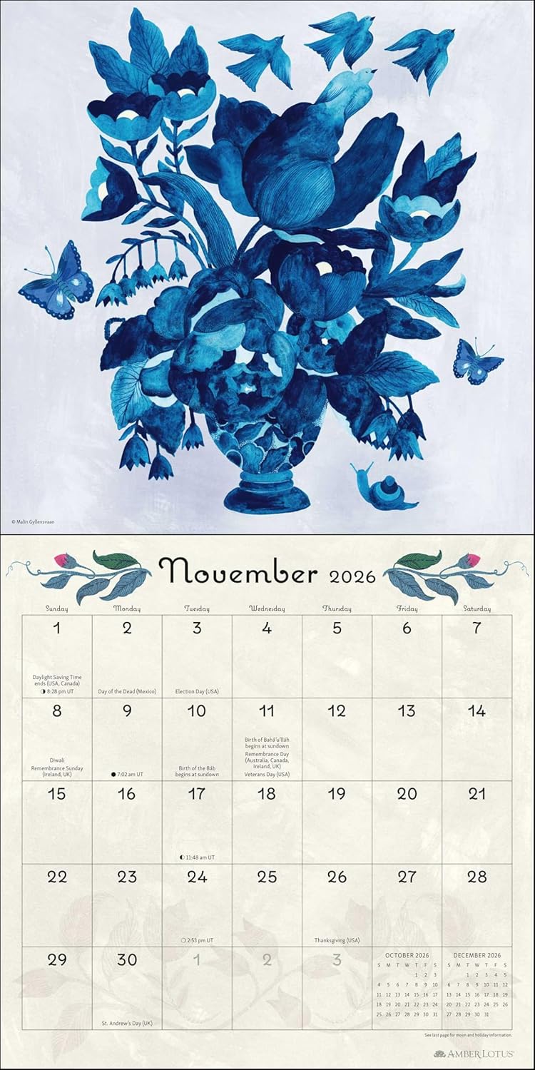 2026 Flora & Fauna - Square Wall Calendar