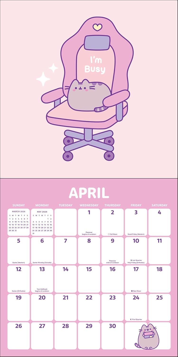 2026 Pusheen - Square Wall Calendar