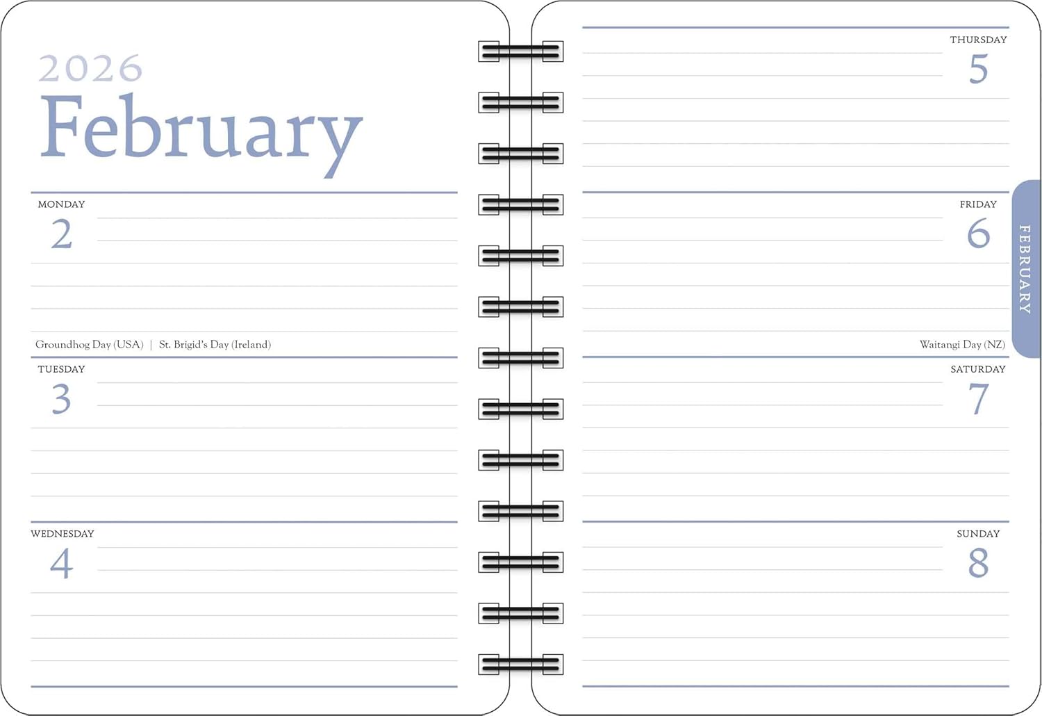 2026 Zen Cat - Monthly & Weekly Diary/Planner