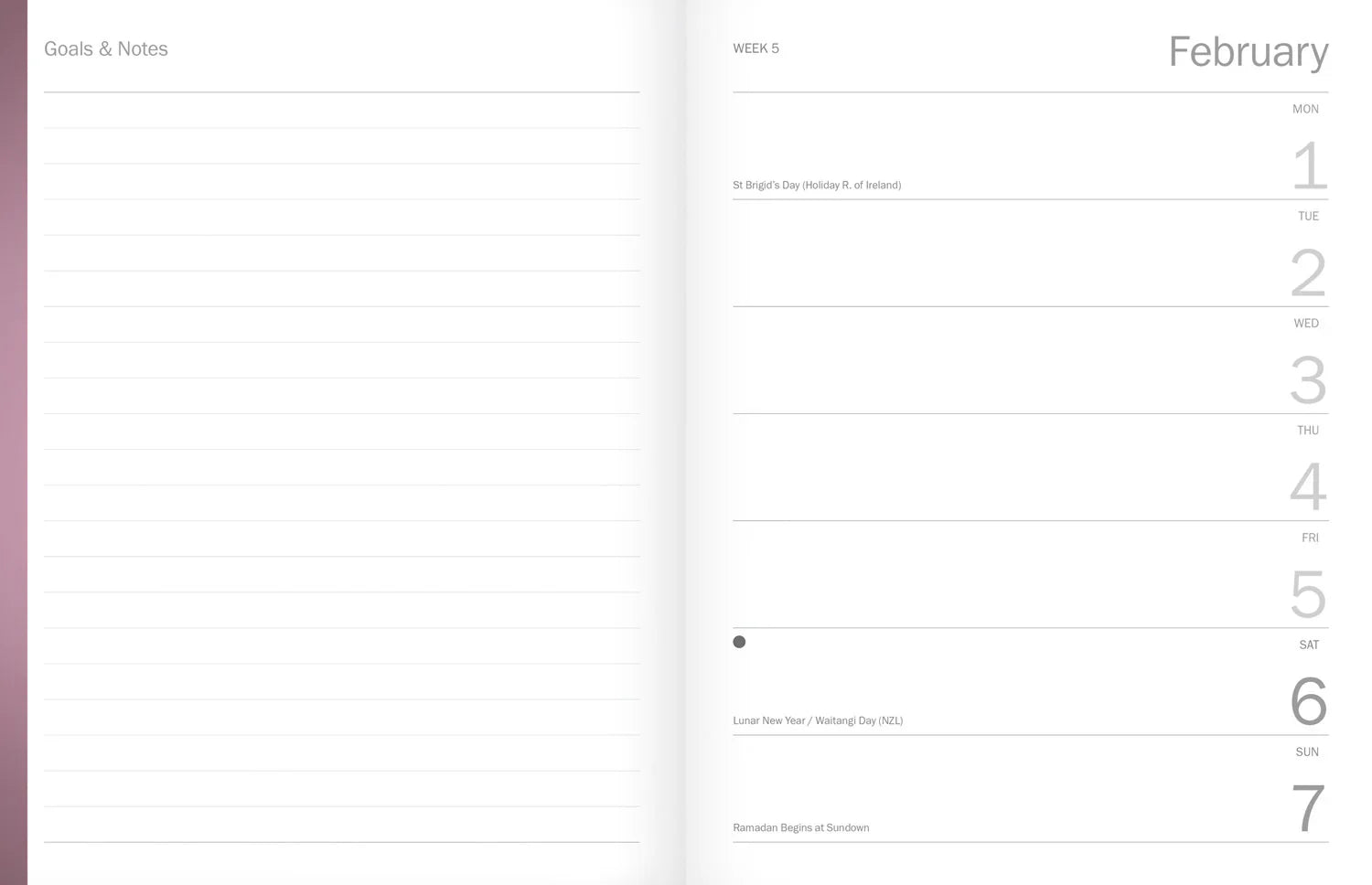 2027 Royal Botanic Gardens Kew Deluxe - Monthly & Weekly Diary/Planner