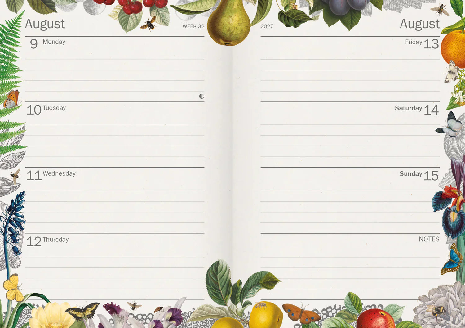 2027 Royal Botanic Kew Gardens A6 - Weekly Diary/Planner