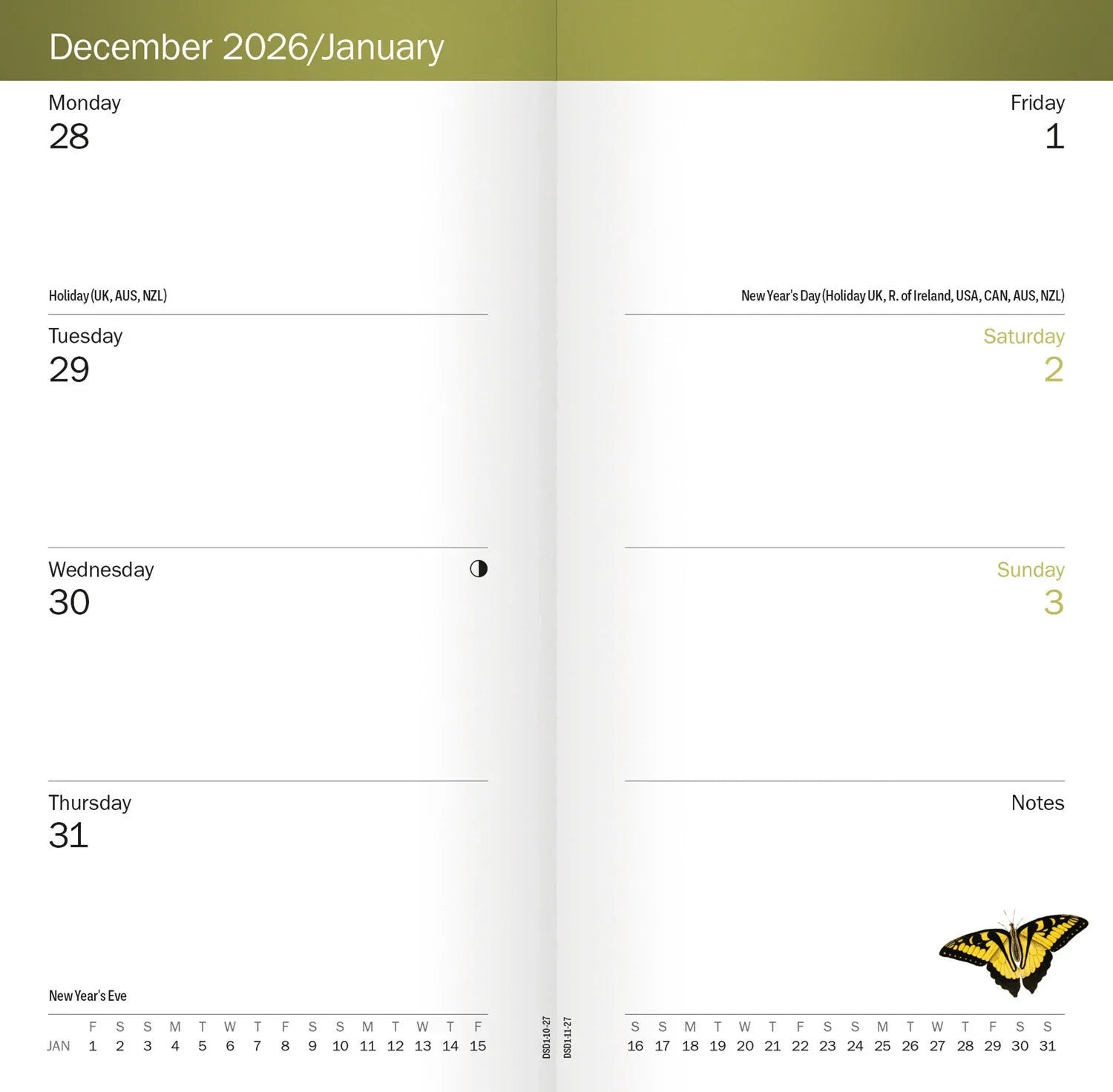 2027 Royal Botanic Gardens Kew Slim - Weekly Diary/Planner