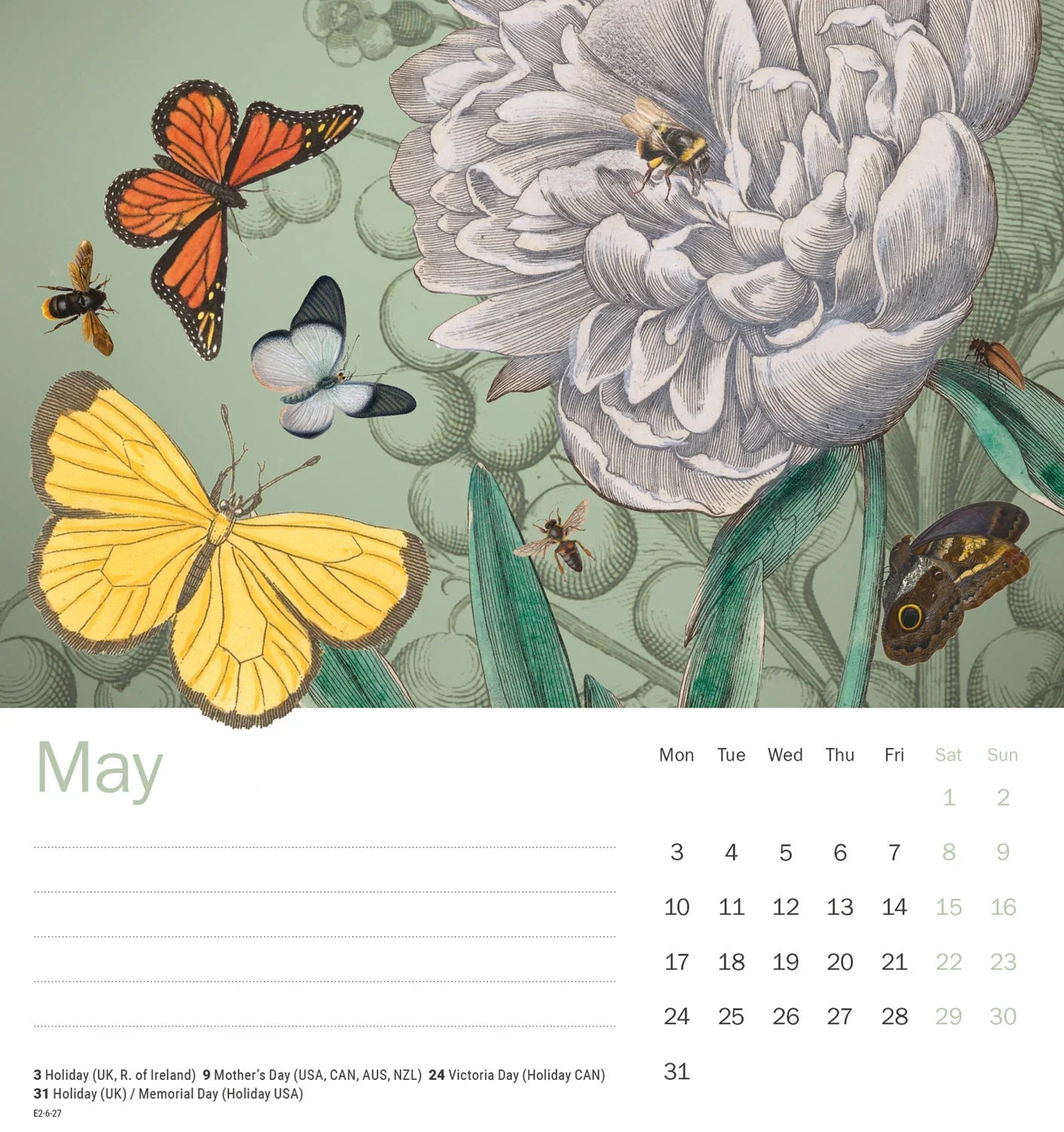 2027 Royal Botanical Gardens Kew - Desk Easel Calendar