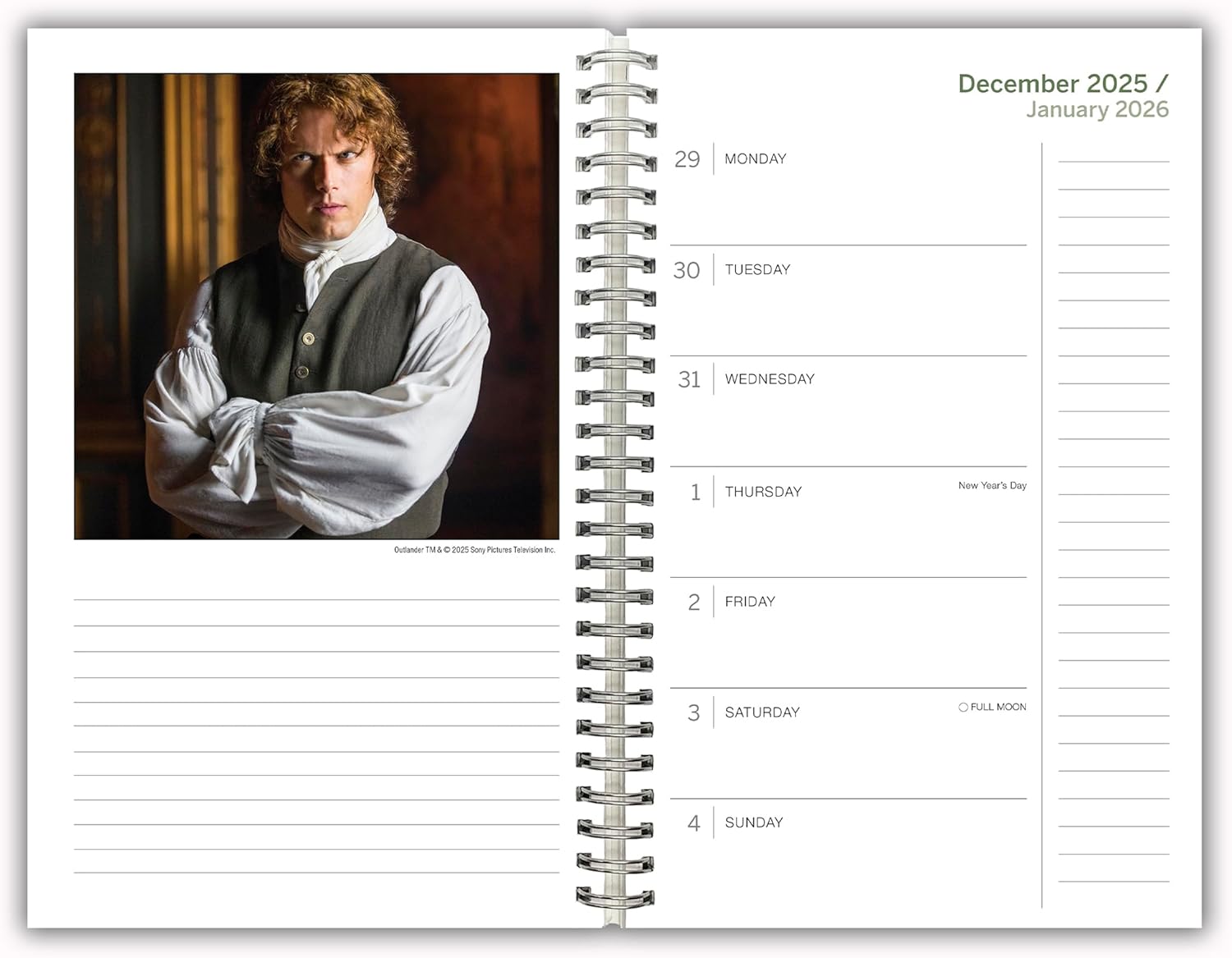 2026 Outlander - Monthly & Weekly Diary/Planner