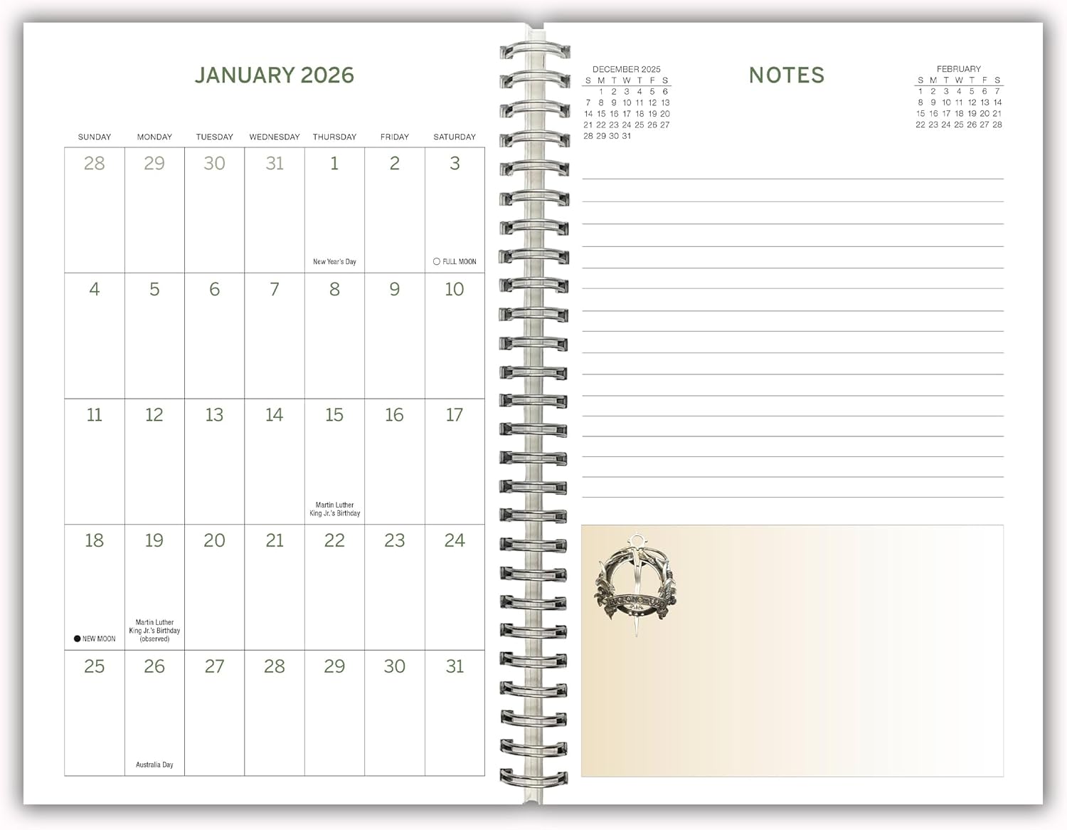 2026 Outlander - Monthly & Weekly Diary/Planner