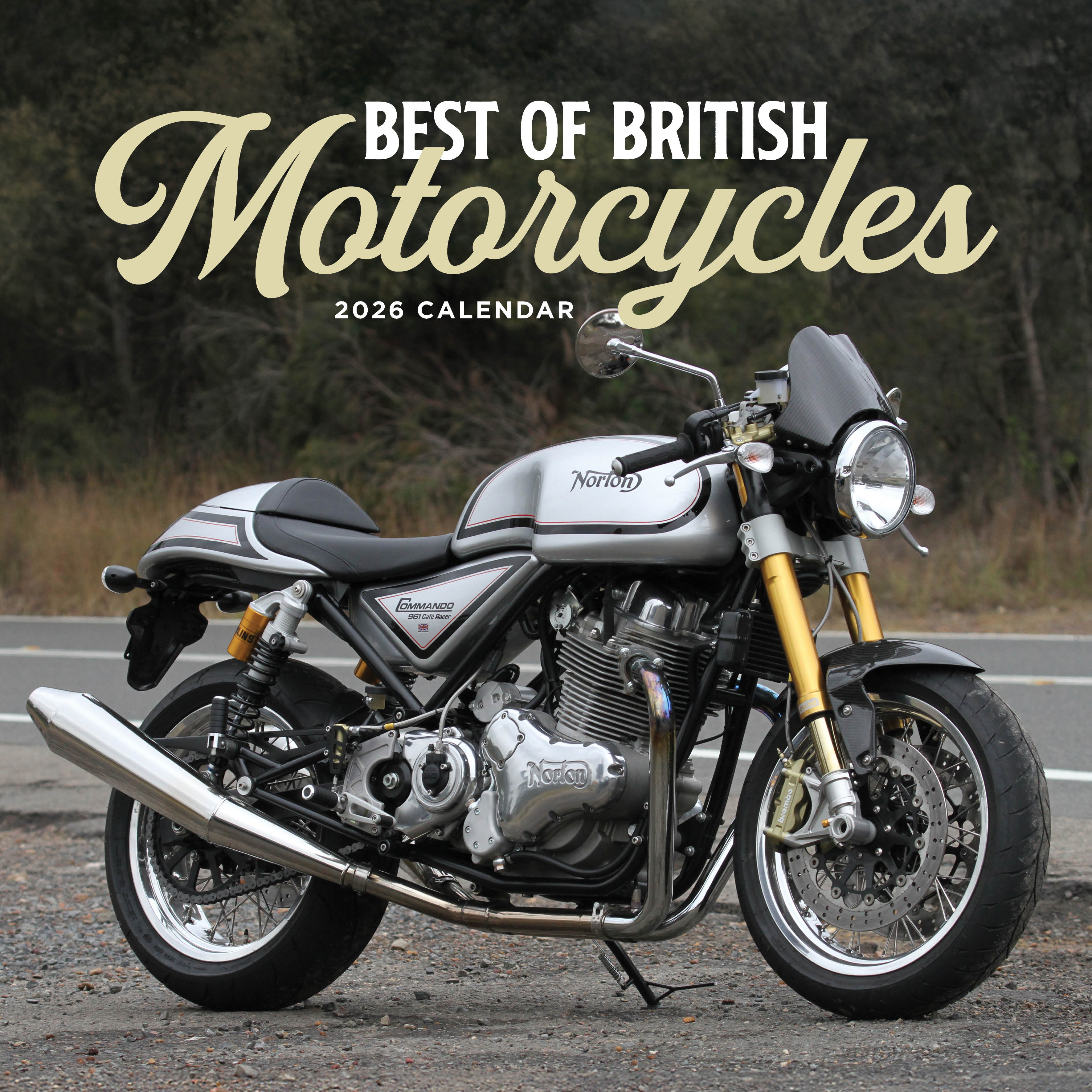 2026 Best Of British Motorcycles - Square Wall Calendar