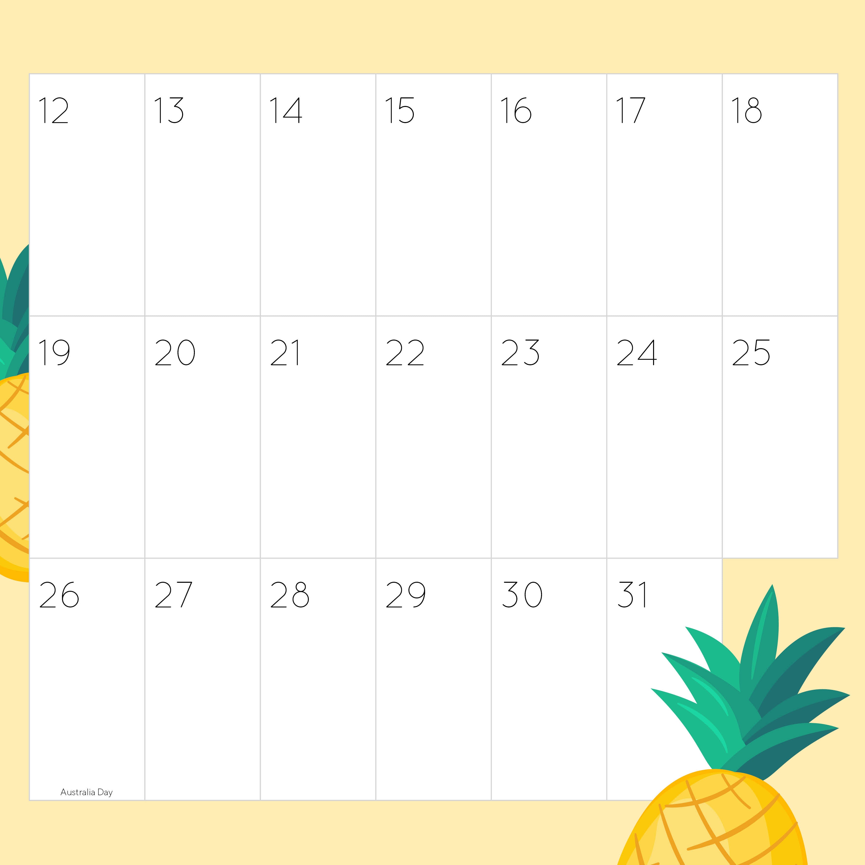 2026 BIG DATES - Big Things - Square Wall Calendar