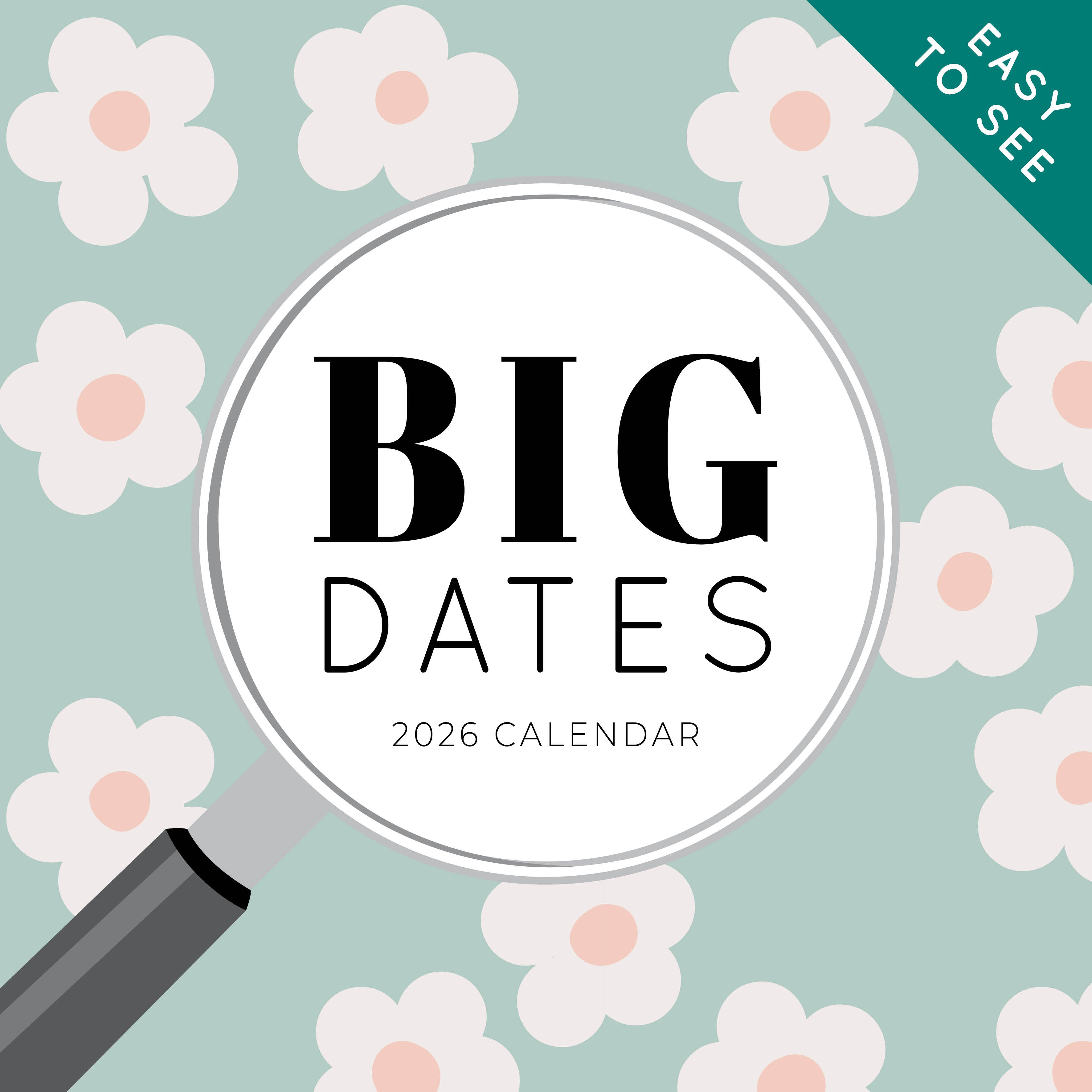 2026 BIG DATES - Easy-to-See - Square Wall Calendar